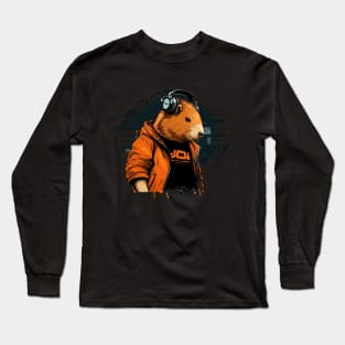 Dj Capybara Long Sleeve T-Shirt